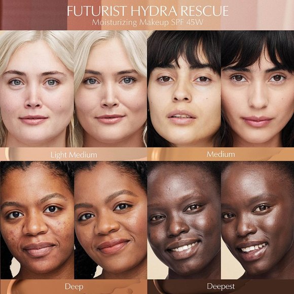 CHOOSE SHADE ✅Futurist Hydra Rescue Moisturizing Foundation SPF 45 ✨ NIB - Picture 13 of 15
